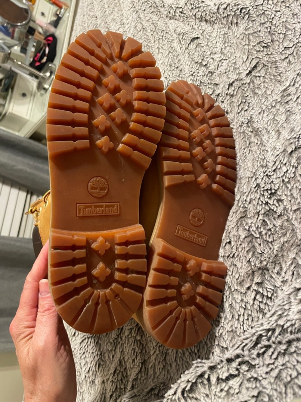 Timberland Wheat/Tan Classic Lace-Up Work Boots - Picture 7 of 8